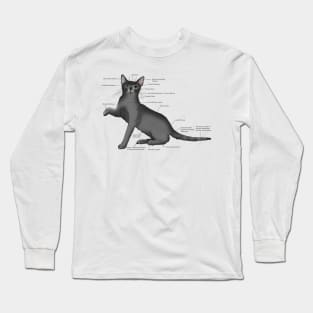 Anatomy of a Cat Long Sleeve T-Shirt